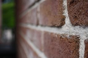 side view of a stone wall