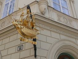 house with ship in hungary