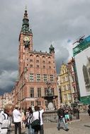 The town hall in the city