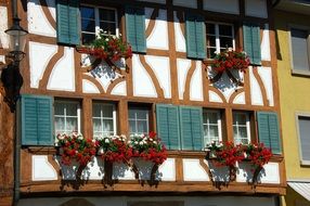 house in the old part of the city Bremgarten