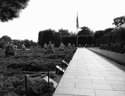 Korean War monument in the Washington