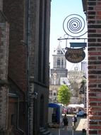 City street of delft Netherlands