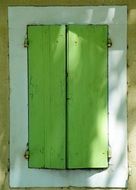 Scenic rural window shutters