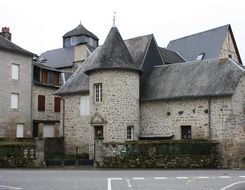 ancient stone houses in a french village