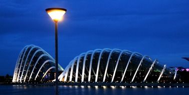 singapore architecture at the night