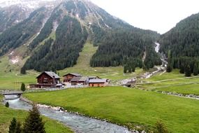 Village in the Valley in Germany