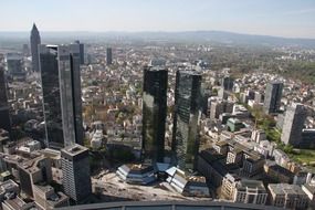 aerial view of frankfurt