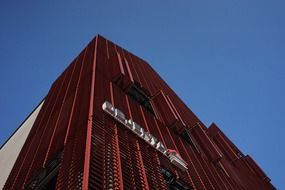 red building facade in ulm