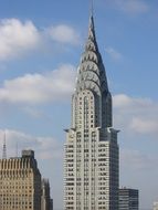 cityscape of Art Deco–styled Chrysler Building in New York