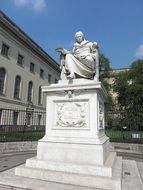 The statue of Wilhelm von Humboldt by Martin Paul Otto is located at Humboldt University