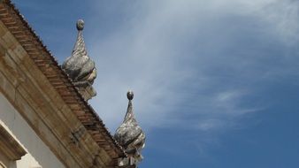 domes of the cathedral at sky, portugal, Coimbra