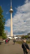 tv tower is a landmark of berlin