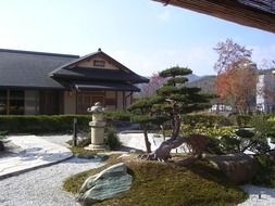 tea house in the garden in Japan