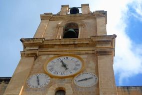 christianity bell tower with clock