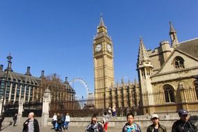 big ben clock tower scene