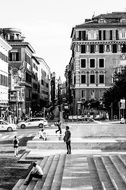 rome black and white foto