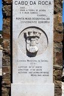 Monument at Cabo Da Roca, Portugal