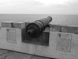 cannon in sitges, Spain