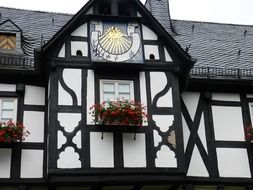 facade in the style of fachwerk