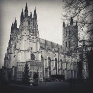 church notre dame dark photo