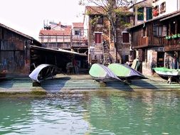 gondola boats in Venice