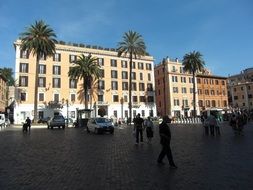 Urban architecture of Rome Italy