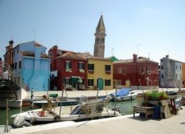 scenic burano island