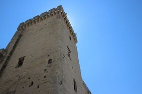 tower of palais des papes, france, avignon