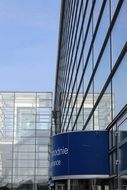 glass house facade in Poznan, Poland
