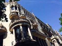 Urban architecture of Barcelona spain