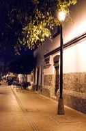 Lamps on a street