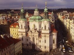 Urban architecture of Prague city