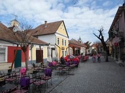 a tourist Street in Szentendre