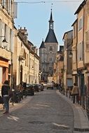 pedestrian street in Avallon