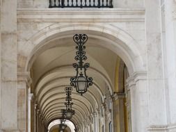 building with arches in Portugal