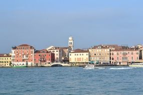 landscape of houses in venice, italy