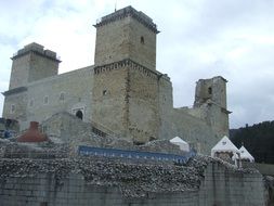 stone castle in Miskolc