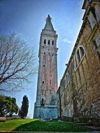 Church spire view of the landmark