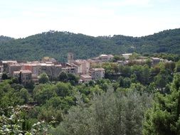 small village in france provence europe