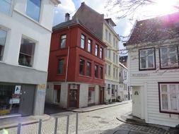 the road from the station Bergen