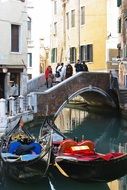 bridge over the canal in venice