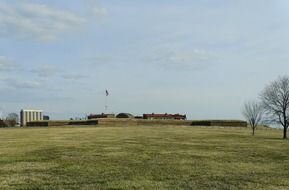 Fort McHenry is a historical American coastal pentagonal bastion fort