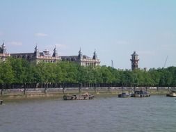 view of london from the river