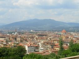 view from the hill to florence