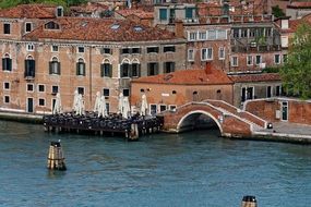 channel and bridge in venice