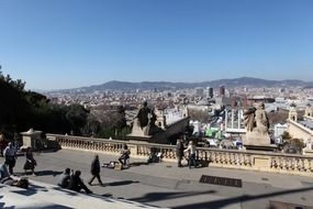 cityscape of barcelona at the daytime