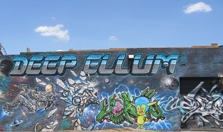 deep ellum, colorful graffiti on wall, usa, texas, dallas