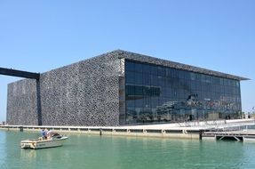 museum building near the water in marseille