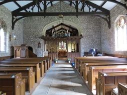 interior of church nave