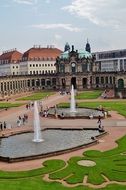 fountain in dresden zwinger park